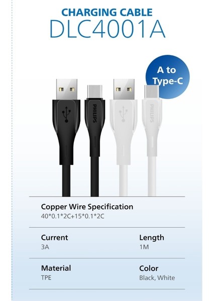 Usb-C Şarj ve Data Kablosu, Hızlı Şarj, 3A Yüksek Akım, 1 Metre,dayanıklı Slikon KABLO,DLC4001A fiyatları