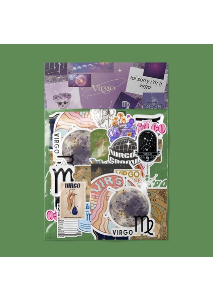 Başak Burcu Sticker Paketi -Bullet Journal - Ajanda - Planner - Defter - Laptop Etiket Çıkartma Çok Renkli 10 x 15 Paket Boyutu 3 x 5 cm Stickerlar Paket Içeriği 25 Adet Dadi Ramba Sticker