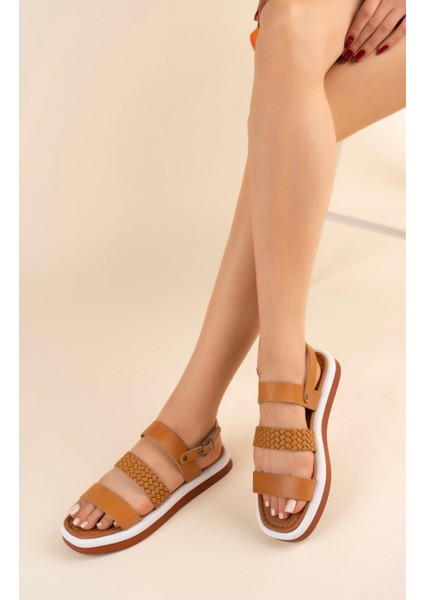 3 Bantlı Vaketa Sandalet TABA fiyatları