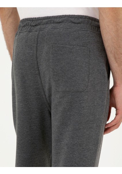 Erkek Antrasit Melanj Slim Fit Eşofman Altı 50295680-VR081