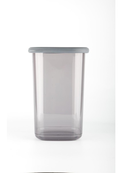 Homenıva 12'li Set Kare Erzak Saklama Kabı - Orta Boy 1,2 Litre - Antrasit