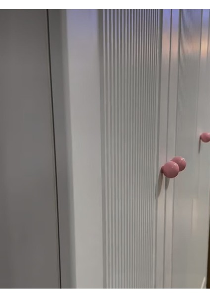 %100 Mdf Bohem Pembe 3 Kapılı Bebek&çocuk Odası Gardırop modelleri