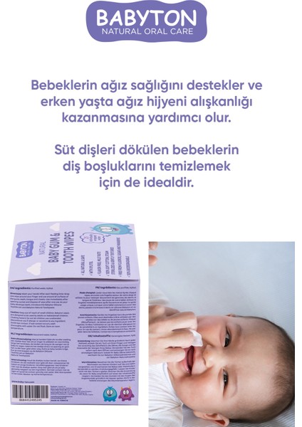 Diş ve Damak Temizleme Mendili 25 Adet