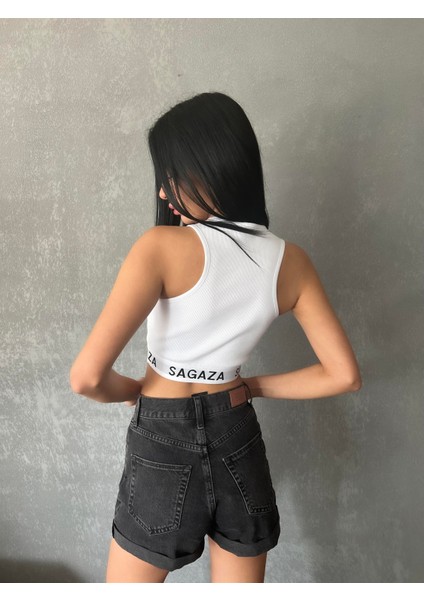 Amara Dekolteli Crop Atlet