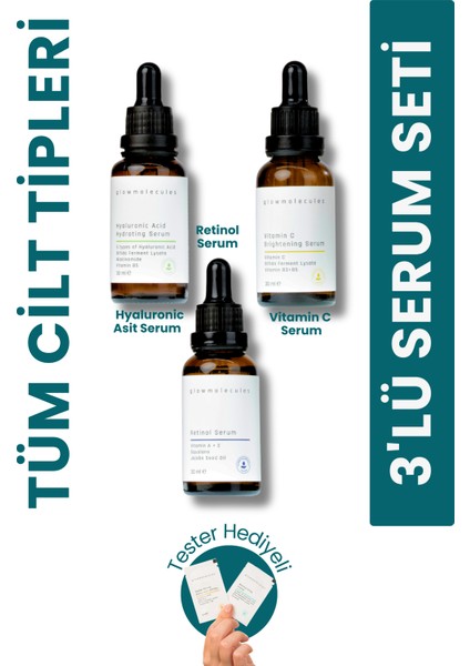 3'Lü Serum Seti Retinol & Hyaluronic Asit & Vitamin C