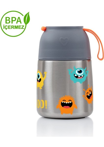 450ML Bebek Mama Saklama Termosu Vakumlu Çift Taraflı Termos