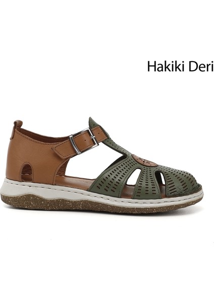 Kadın Hakiki Deri Sandalet