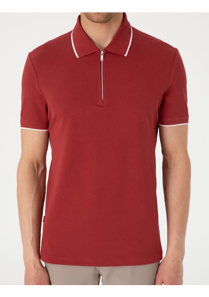 Erkek Nar Slim Fit Polo Yaka Tişört 50307516-VR239