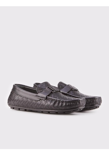 Hakiki Deri Siyah Erkek Loafer fiyatları