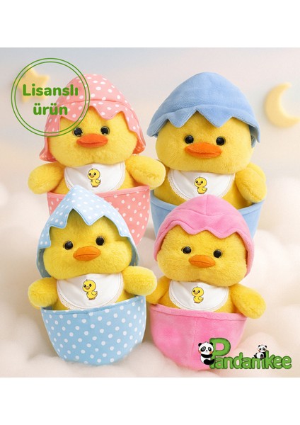 Legosh Sürpriz Desenli Yumurta Civciv Pelüş Oyuncak ( Mavi Puantiye)