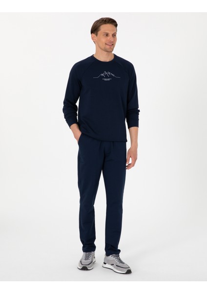 Erkek Lacivert Regular Fit Sweatshirt 50290611-VR033