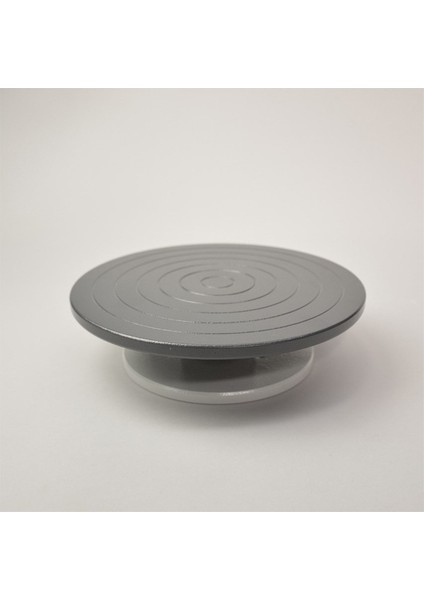 Metal Döküm Döner Seramik Tablası Turnet 18 x 13 cm