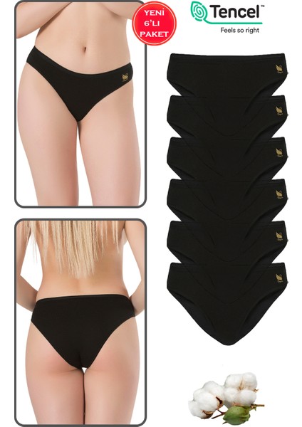 Özkan 23924 6'lı Paket Kadın Pamuklu Modal Esnek Yumuşak Slip Külot