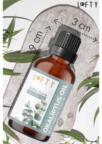 Okaliptus Uçucu Yağ Buhurdanlık Esansı Konsantre Oda Kokusu Esans Buhur Yağı 30ML