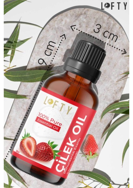Çilek Uçucu Yağ Buhurdanlık Esansı Konsantre Oda Kokusu Esans Buhur Yağı 30ML