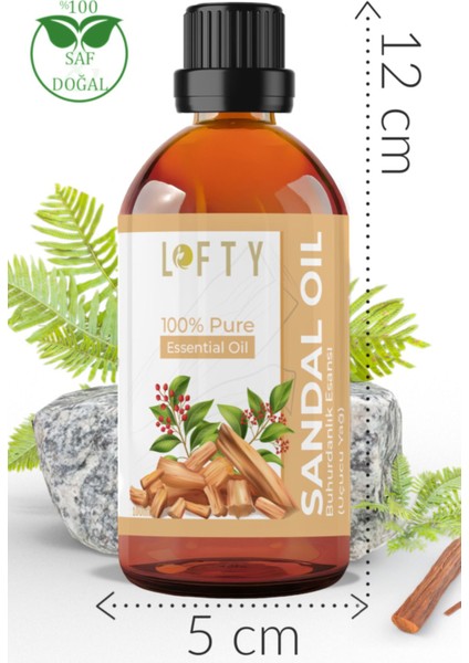 Sandal Uçucu Yağ Buhurdanlık Esansı Oda Kokusu Uçucu Esansiyel Yağ Buhur Yağı 100ML
