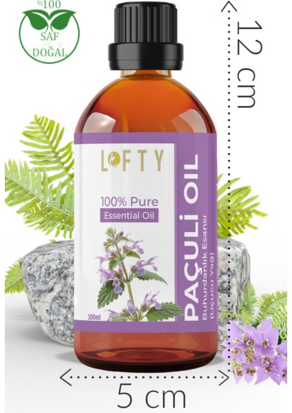 Paçuli Uçucu Yağ Buhurdanlık Esansı Oda Kokusu Uçucu Esansiyel Yağ Buhur Yağı 100ML