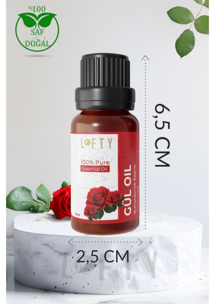 Gül Uçucu Yağ Buhurdanlık Esansı Konsantre Oda Kokusu Uçucu Esans Buhur Yağı 10 ml