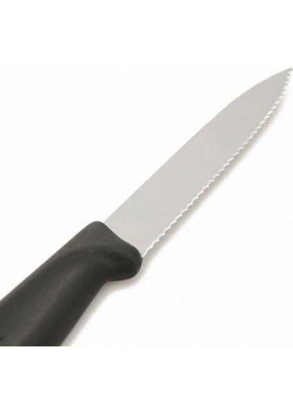 6.7733 Tırtıklı Soyma Bıçağı - Siyah - 10 cm