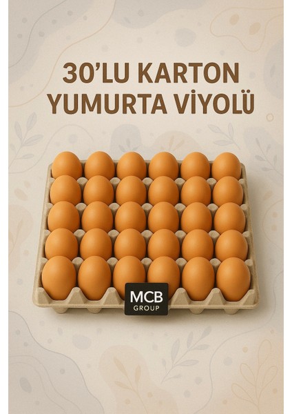 25 Adet 30'lu Karton Yumurta Viyolü (25 Adet) Toptan Viyol