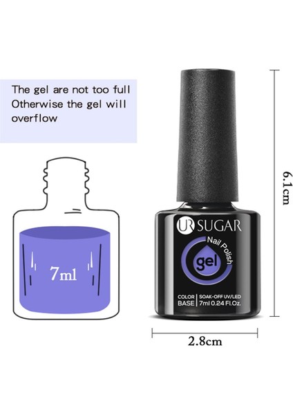 Kalıcı Oje 7 ml URH001 (54169)