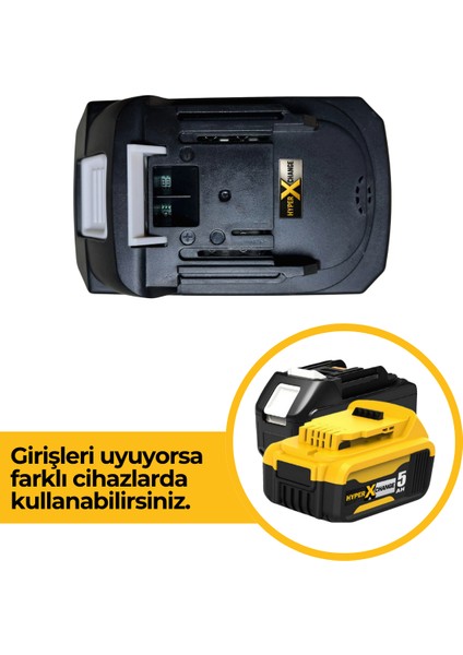 36V 5.0Ah Li-ion HyperX Change Akü | Yedek Batarya | Geniş Cihaz Uyumu | Hızlı Şarj
