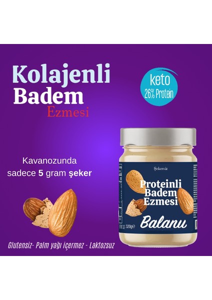 Proteinli Badem Ezmesi 280 Gr