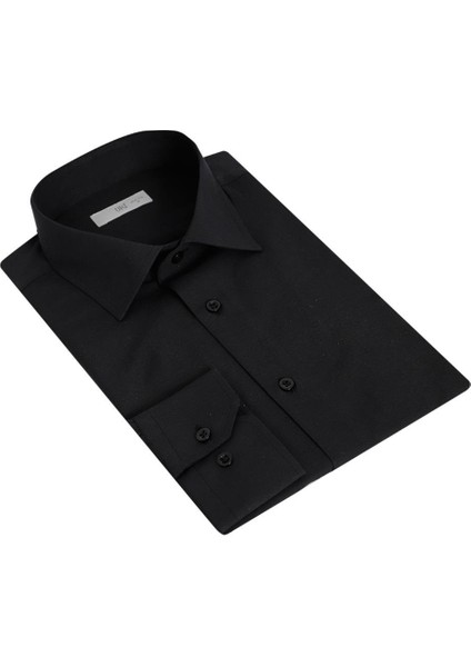 Siyah Slim Fit Uzun Kol Gömlek fiyatları