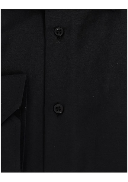 Siyah Slim Fit Uzun Kol Gömlek modelleri