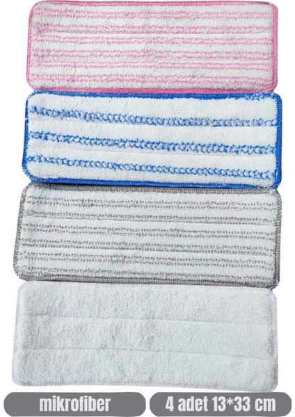 Mikrofiber Tablet Mop Yedek Bezi4 Lü Set Mikrofiber Yedek 33*12, 5 cm modelleri