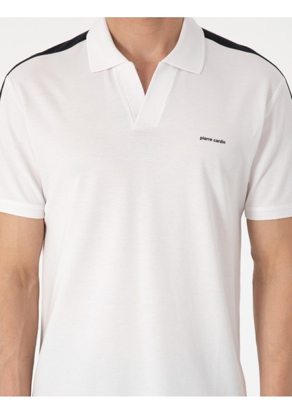 Erkek Siyah Kol Detaylı Slim Fit Polo Yaka Tişört 50307520-VR046