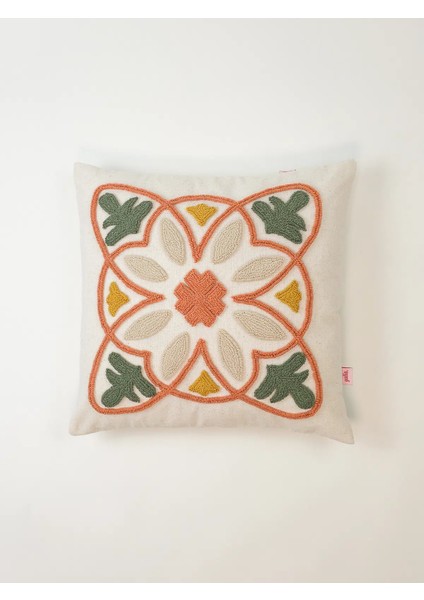 Marakeş Serisi Punch Kırlent Kılıfı - Tarçın