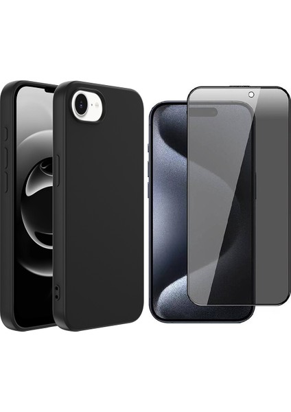 iPhone 16E Kılıf Zore Mara Lansman Kapak + Hayalet Ekran Koruyucu