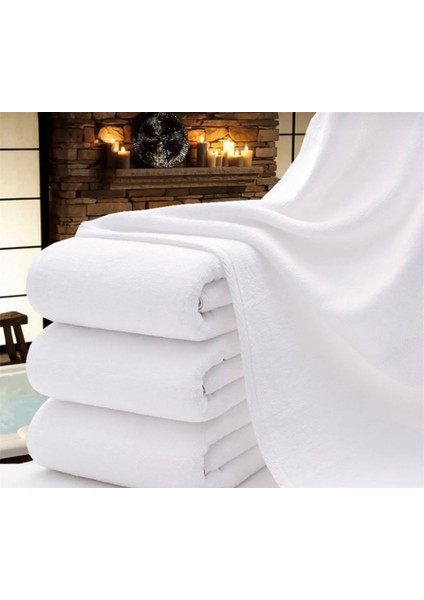 Beyaz El Yüz Havlusu Otel Havlusu 10 Adet %100 Pamuk 200 gr 50 x 90 cm