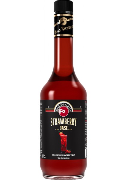 Çilekli Aromalı Baz Şurup 700 ml