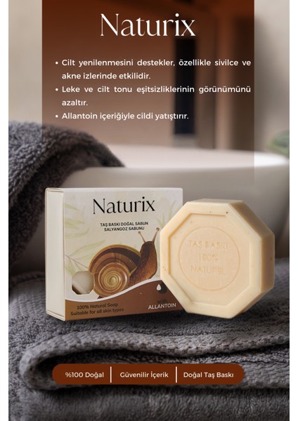 Salyangoz Özlü Taş Sabun 125 gr modelleri