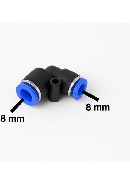 EPV08 Pnömatik Dirsek 8 mm