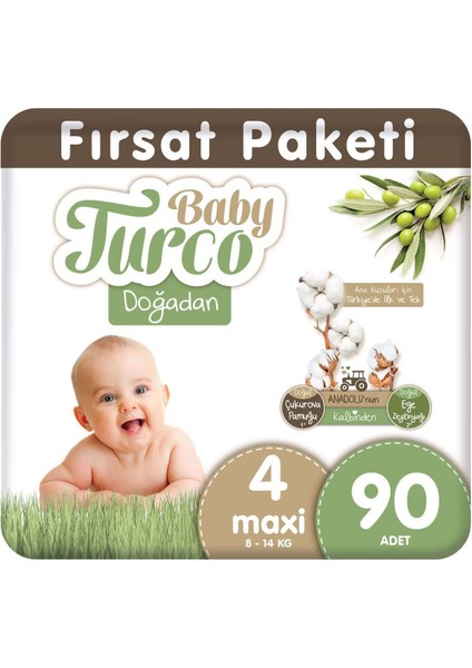 Doğadan 4 Numara Maxi 90 Adet