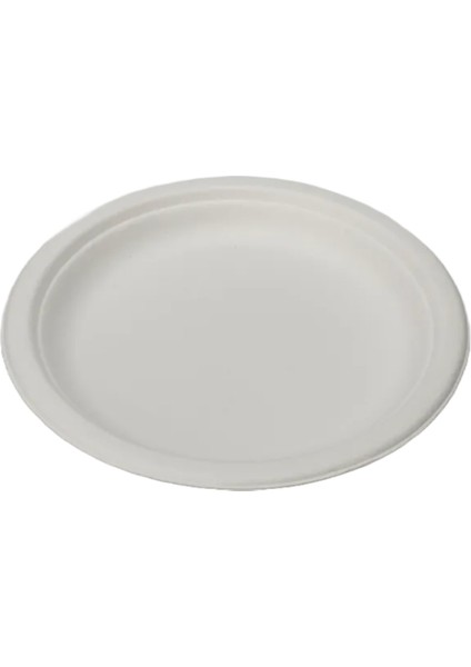Şeker Kamışından Ekolojik Tabak (18 cm) - 50 Adet