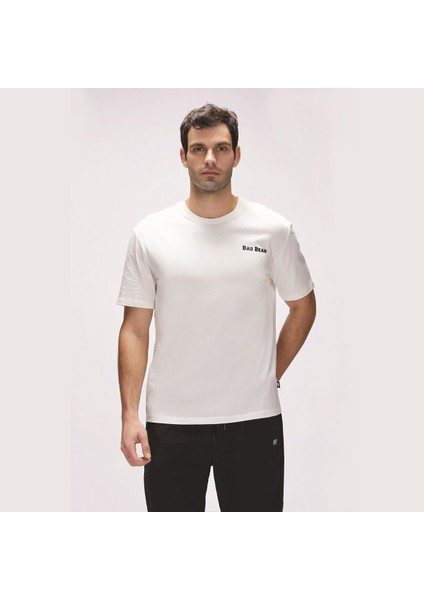 Bad Bear Eddy Erkek T-Shirt - Ekru modelleri