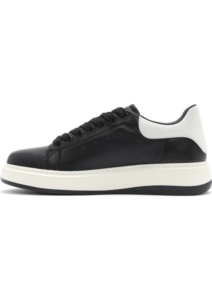 Erkek Beyaz Bağcıklı Deri Sneaker 25SFD691818 fiyatları