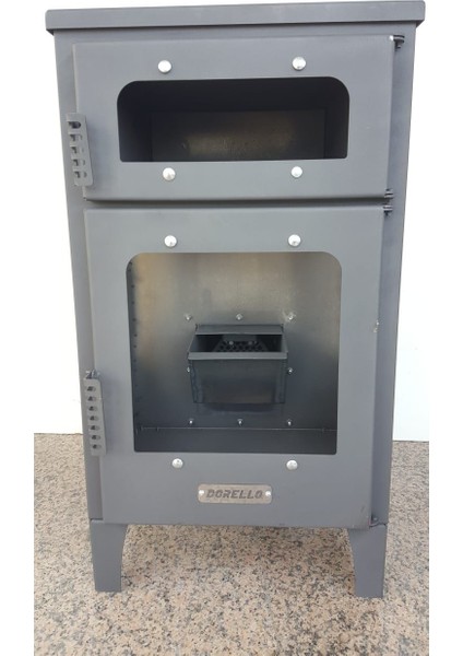Kuzine Pelet Sobası Firinli Pelet Sobası 005 Model Fırınlı Kuzine