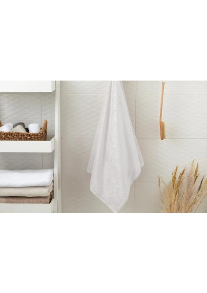 Beyaz Banyo Havlusu 10 Adet 70X140 cm 400 Gram Otel Havlusu %100 Pamuk