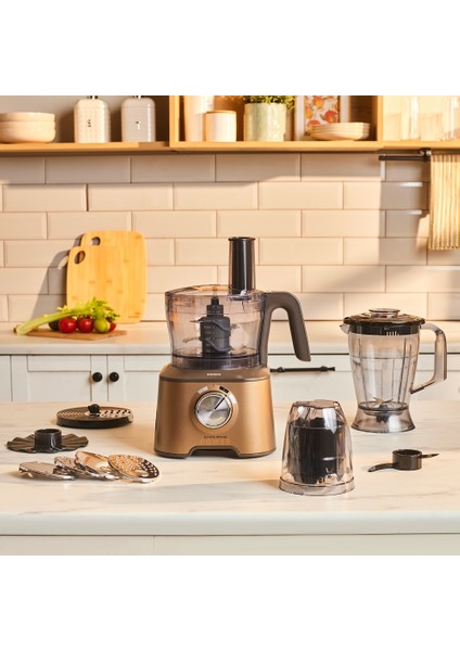 Mastermaid Power Multifunctional 10 In 1 Walnut Brown Mutfak Robotu 2000W