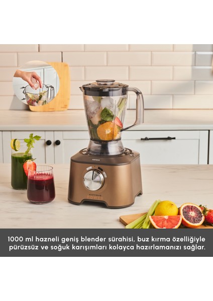 Mastermaid Power Multifunctional 10 In 1 Walnut Brown Mutfak Robotu 2000W