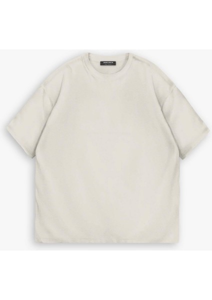 Oversize Basic T-Shirt Bej