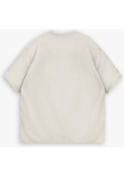 Oversize Basic T-Shirt Bej