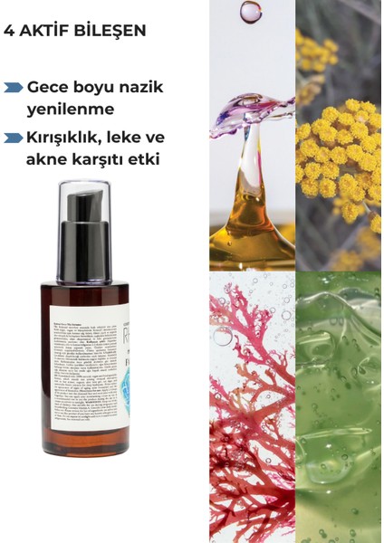 Retinal All Night Gece Yüz Serumu, Organik ve Vegan, 50 ml