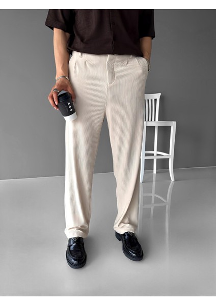 Baggy Fitilli Pantolon Bej fiyatları