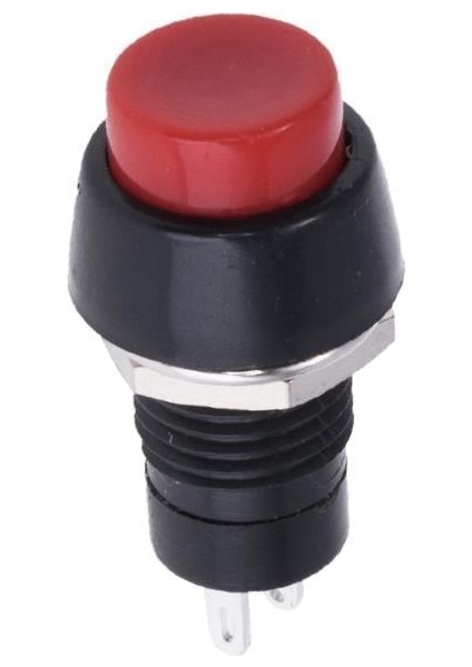 IC-190 Yuvarlak Plastik Anahtarlı Kalıcılı Buton 10Mm